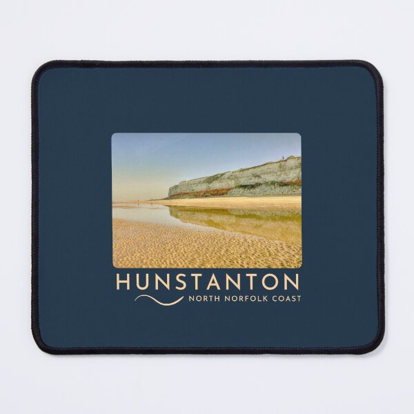 Item preview, Hunstanton Beach and Cliffs on the Coast Norfolk Coast Poster designed and sold by MyriadNorfolk.