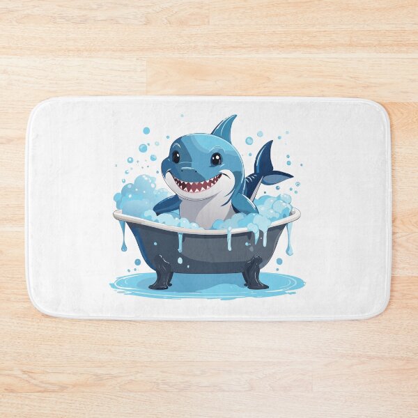 Item preview, Cute shark in the bath designed and sold by bajera045.