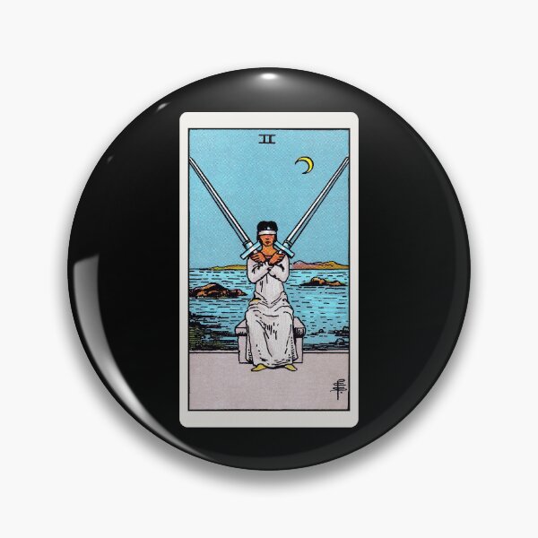 Item preview, Card #51 - Two Of Swords - Rider Waite Smith Tarot designed and sold by ABSTRACT-IVISM.