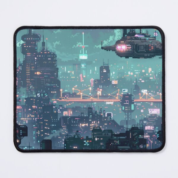 Item preview, Neon Cyberpunk City with Flying Vehicles designed and sold by AI Gizmo.