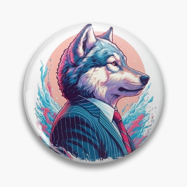 Artikelvorschau, Ein reicher Wolf, der an der Wall Street arbeitet: Künstlerisches Porträt entworfen und verkauft von LeStudioSHB.