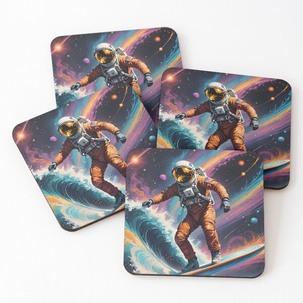 Item preview, Astronaut Surfer designed and sold by pixelated_echoes.