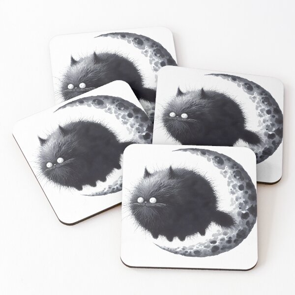 Item preview, Cat on the moon designed and sold by NadyaMichaels.
