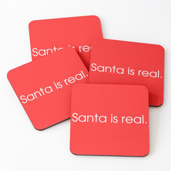 Item preview, Santa is real obviously, funny Christmas gift designed and sold by Toph & Mea Shop.