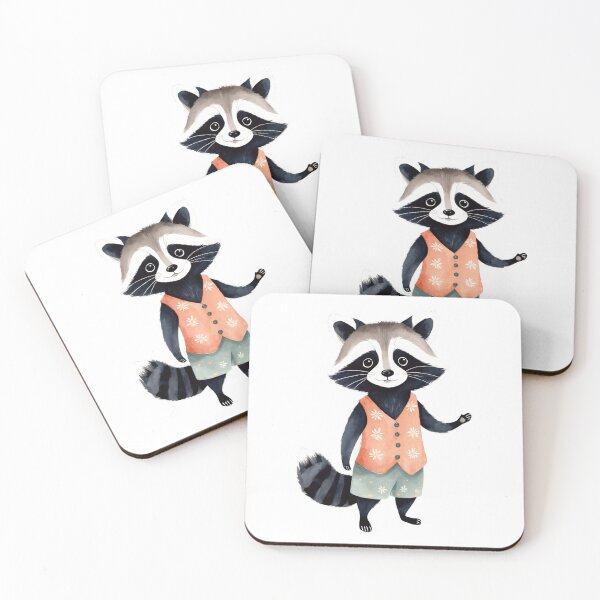 Item preview, Colorful Watercolor Raccoon  designed and sold by Victoria Riabov.