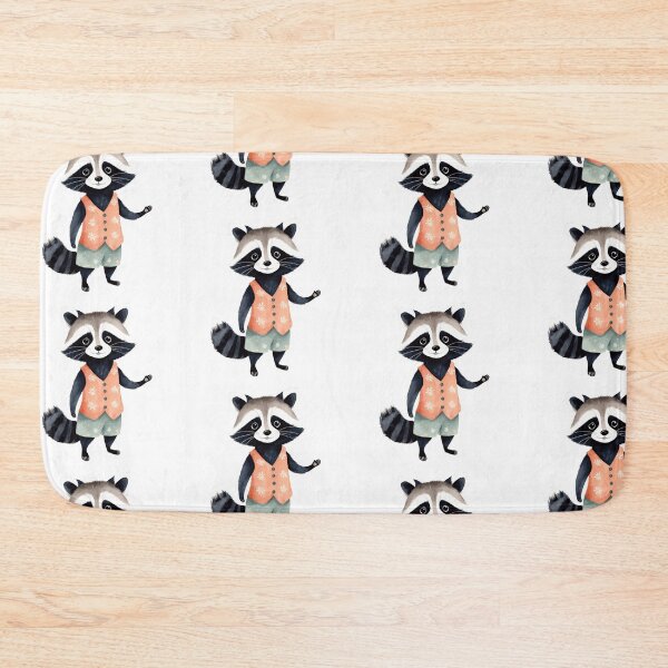Item preview, Colorful Watercolor Raccoon  designed and sold by Victoria Riabov.