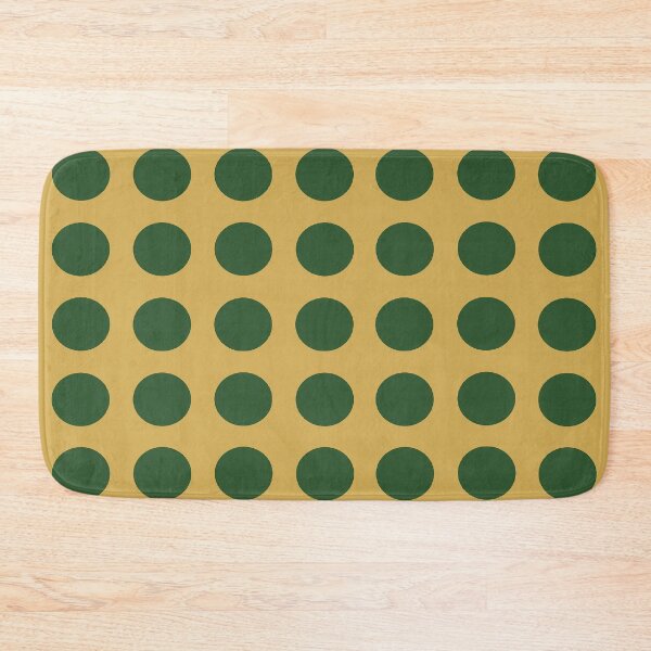 Item preview, PINE (Dark) GREEN and GOLD Symmetrical  POLKA DOTS  designed and sold by RachelMacht.