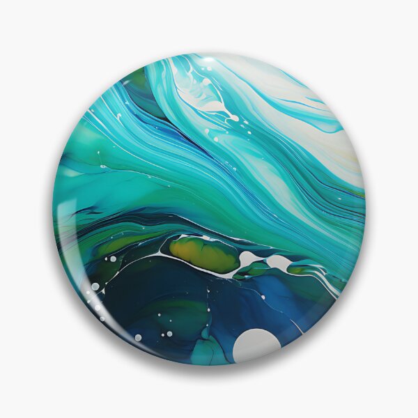 Item preview, Emerald And White - Acrylic designed and sold by KootenayDesigns.