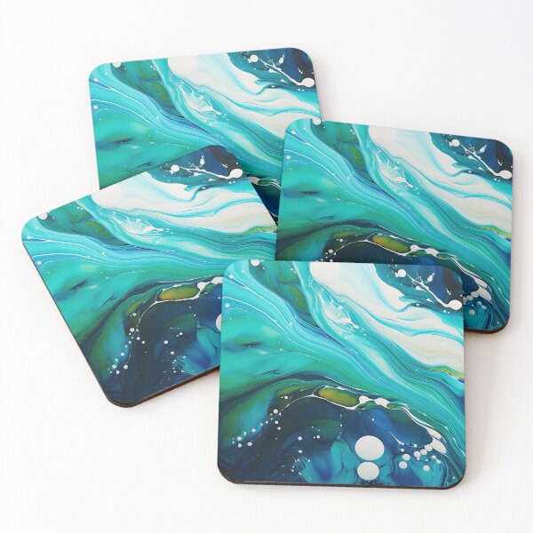 Item preview, Emerald And White - Acrylic designed and sold by KootenayDesigns.