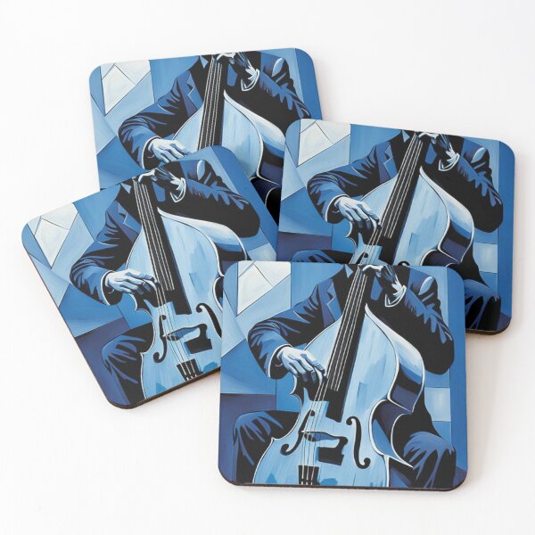 Item preview, Bassist In Blue designed and sold by ZenOfAIarts.