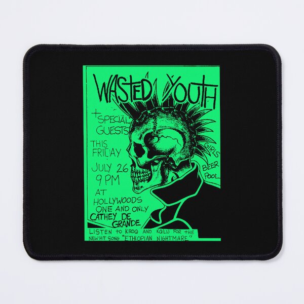 Item preview, Wasted Youth Concert Poster. Hardcore Grunge Punk Band designed and sold by FriskySloths.