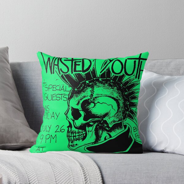 Item preview, Wasted Youth Concert Poster. Hardcore Grunge Punk Band designed and sold by FriskySloths.
