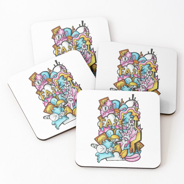 Item preview, Dynamic Graffiti Frenzy: Colorful Abstract Street Art designed and sold by gapix-original.