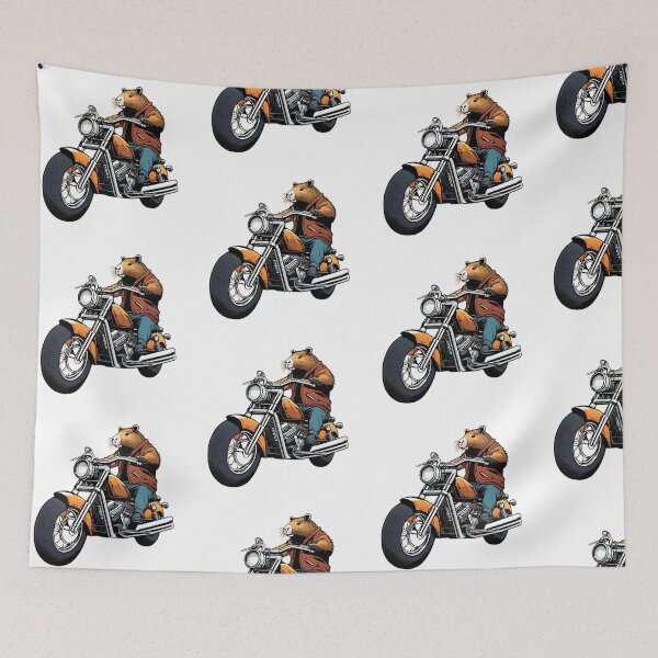 Item preview, MotoCapybara designed and sold by WeJustMakeFUN.