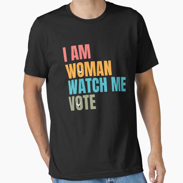 Vista previa del artículo con la obra «Soy Mujer Mírame Votar », diseñado y vendido por raedlisam.