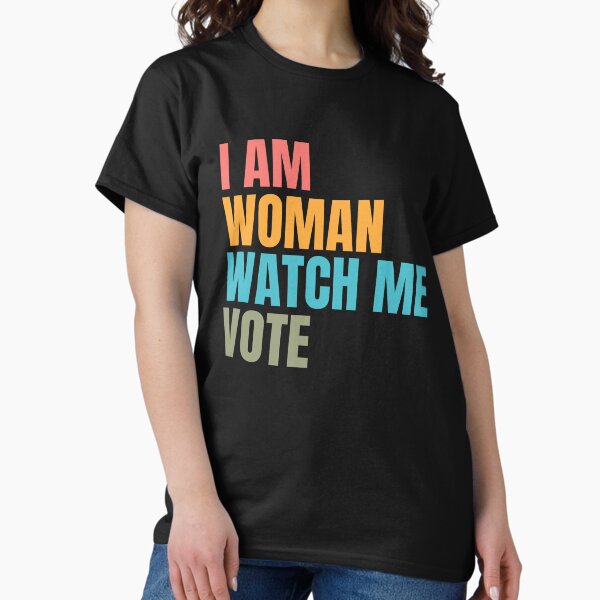 Vista previa del artículo con la obra «Soy Mujer Mírame Votar », diseñado y vendido por raedlisam.