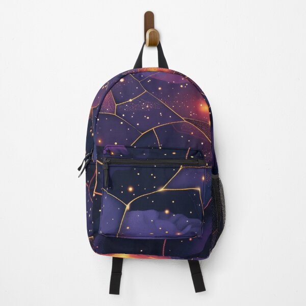 Item preview, Marble pattern | Glowing Abstract Starry Night with Cracked Glass designed and sold by AI Gizmo.