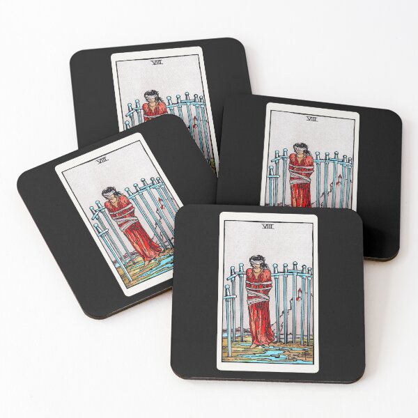 Item preview, Card #57 - Eight Of Swords - Rider Waite Smith Tarot designed and sold by ABSTRACT-IVISM.