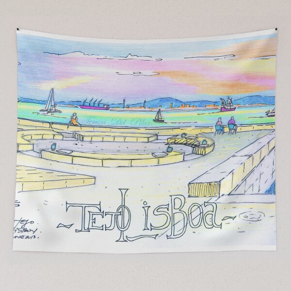 Item preview, Ribeira das Naus sketch. Lisbon designed and sold by Tereza Pilar  Art.