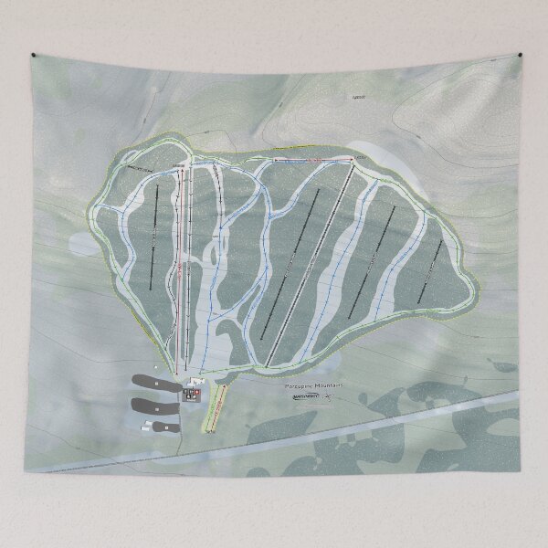 Item preview, Porcupine Mountains Resort Trail Map designed and sold by Mapsynergy.