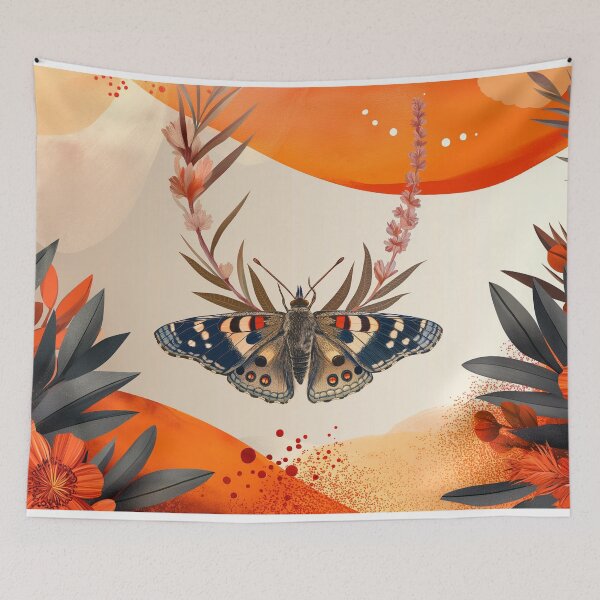 Item preview, orange butterfly designed and sold by PricklyPeanut.