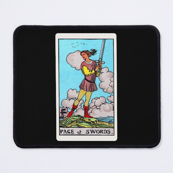 Item preview, Card #60 - Page Of Swords - Rider Waite Smith Tarot designed and sold by ABSTRACT-IVISM.