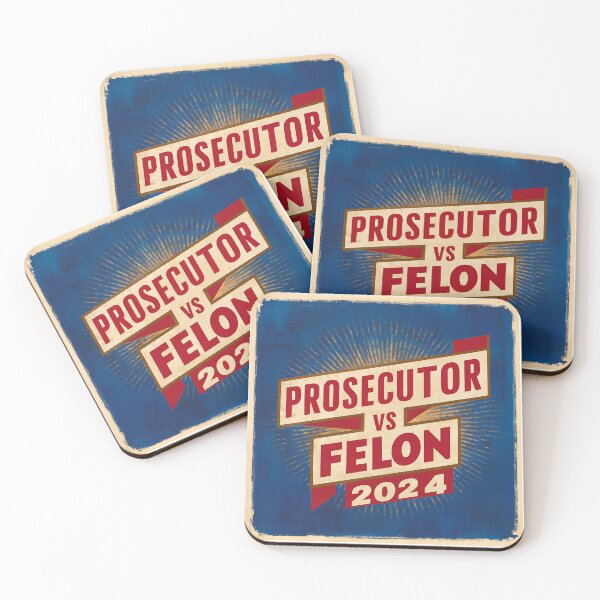 Item preview, Kamala Harris 2024 | Prosecutor vs Felon 2024 | Childless Cat Lady designed and sold by RedCircleArt.