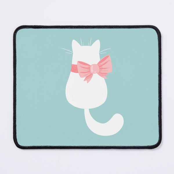 Item preview, Graceful White Cat with Pink Bow designed and sold by Imagination-JU.