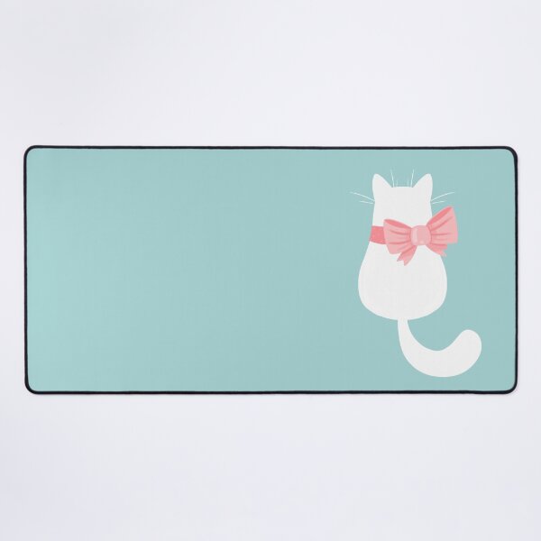 Item preview, Graceful White Cat with Pink Bow designed and sold by Imagination-JU.