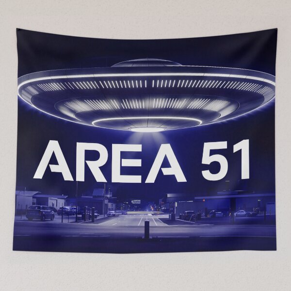 Item preview, UFO Flying Over Area 51 designed and sold by TheArtOfPat.
