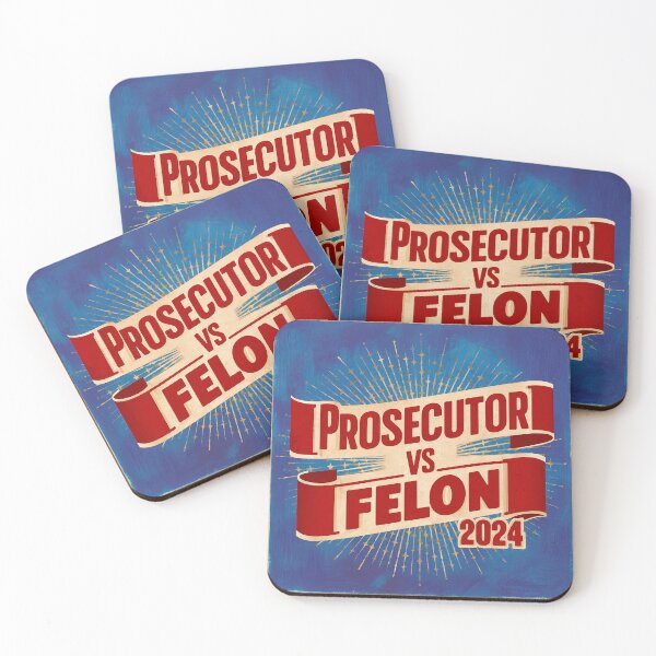 Item preview, Kamala Harris 2024 | Prosecutor vs Felon 2024 | Childless Cat Lady designed and sold by RedCircleArt.