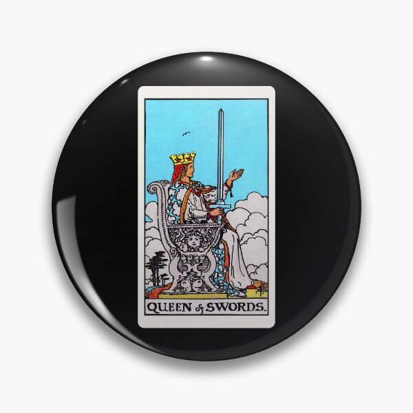 Artikelvorschau, Karte Nr. 62 – Königin der Schwerter – Rider Waite Smith Tarot entworfen und verkauft von ABSTRACT-IVISM.