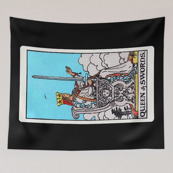 Item preview, Card #62 - Queen Of Swords - Rider Waite Smith Tarot designed and sold by ABSTRACT-IVISM.