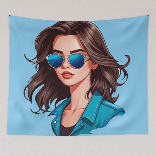 Item preview, Casual Lady in Blue designed and sold by MadnessEnvelope.