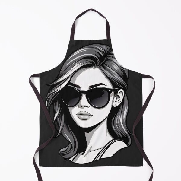 Item preview, Black and White Stylish Casual Lady designed and sold by MadnessEnvelope.
