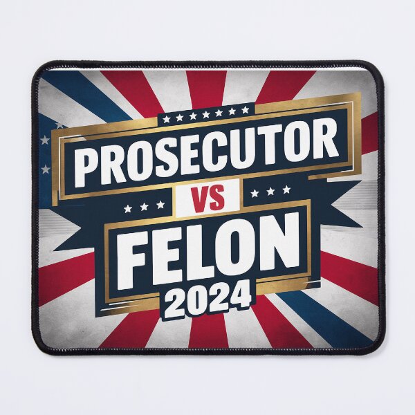 Item preview, Kamala Harris 2024 | Prosecutor vs Felon 2024 | Childless Cat Lady designed and sold by RedCircleArt.