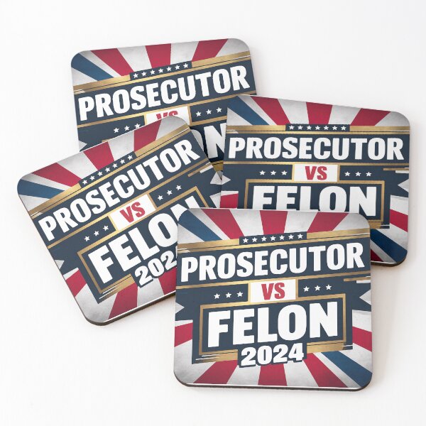 Item preview, Kamala Harris 2024 | Prosecutor vs Felon 2024 | Childless Cat Lady designed and sold by RedCircleArt.