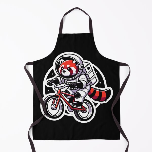 Item preview, Red Panda Astronaut Cycling In Space designed and sold by TKsTees.