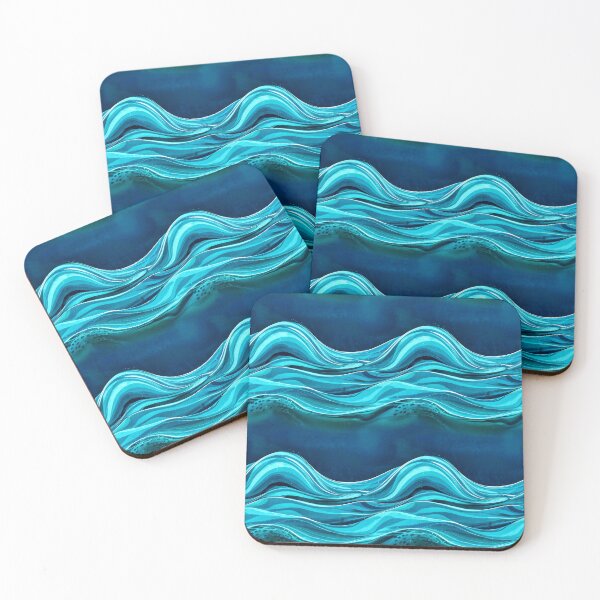 Item preview, 2024 Summer Print Water waves  designed and sold by Diana Voicu.