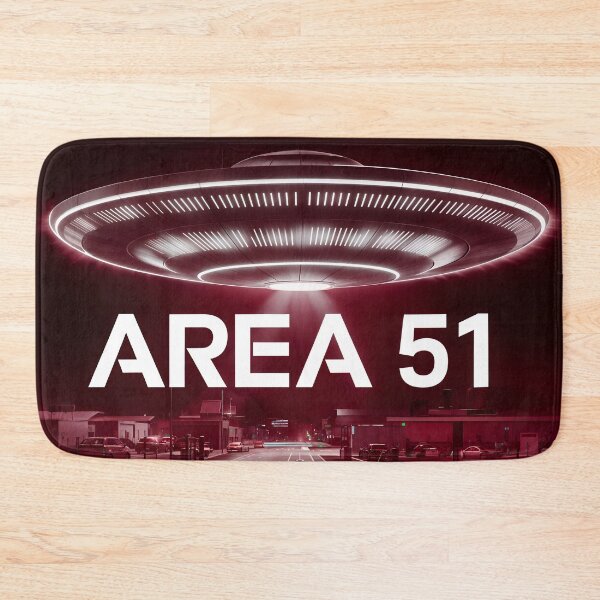 Artikelvorschau, UFO fliegt über Area 51 entworfen und verkauft von TheArtOfPat.
