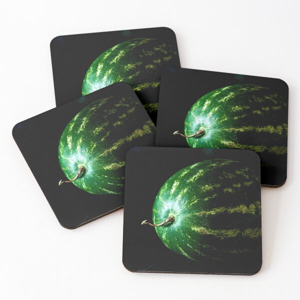 Item preview, watermelon lies on black background designed and sold by IgorKovalenko.