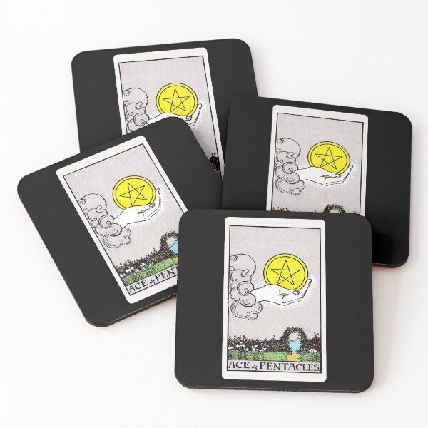 Item preview, Card #64 - Ace Of Pentacles - Rider Waite Smith Tarot designed and sold by ABSTRACT-IVISM.