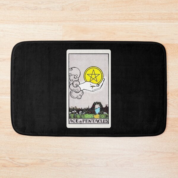 Item preview, Card #64 - Ace Of Pentacles - Rider Waite Smith Tarot designed and sold by ABSTRACT-IVISM.