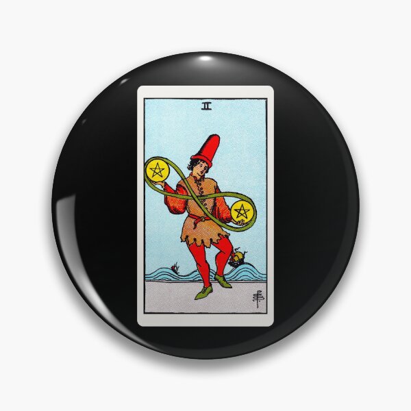 Item preview, Card #65 - Two Of Pentacles - Rider Waite Smith Tarot designed and sold by ABSTRACT-IVISM.