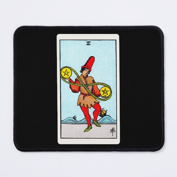 Item preview, Card #65 - Two Of Pentacles - Rider Waite Smith Tarot designed and sold by ABSTRACT-IVISM.