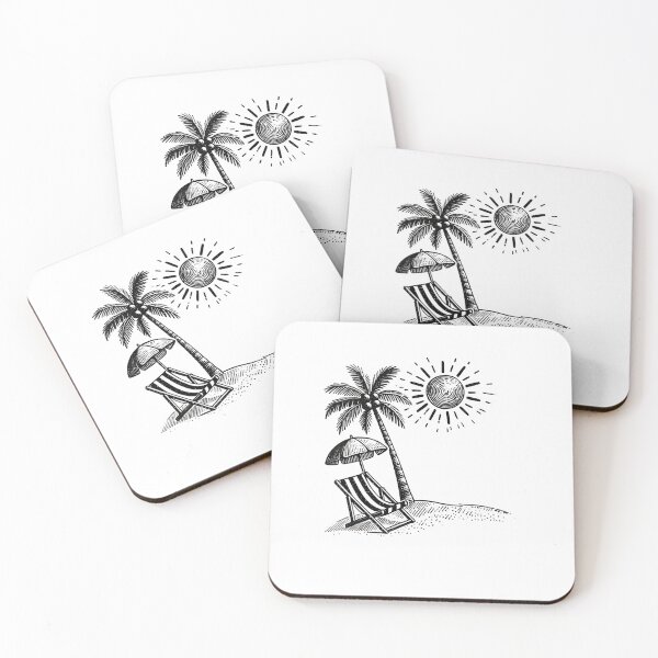 Item preview, Vacation On The Beach With A Palm Tree designed and sold by sbachstroem.