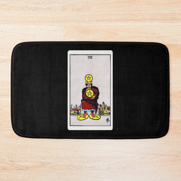 Item preview, Card #67 - Four Of Pentacles - Rider Waite Smith Tarot designed and sold by ABSTRACT-IVISM.