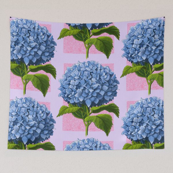 Item preview, Blue Hydrangea Vibes designed and sold by traveleroama.