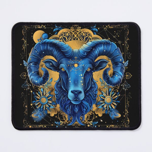 Item preview, Celestial Aries Ram – Vibrant Astrological Art T-Shirt designed and sold by Mrrjgraphic.