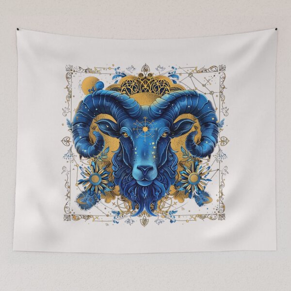 Item preview,  Celestial Aries Ram – Vibrant Astrological Art T-Shirt designed and sold by Mrrjgraphic.